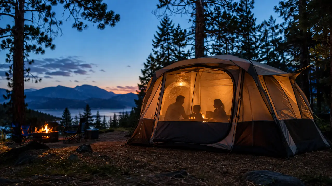 Our First Night in a Core Cabin Tent With Five Kids